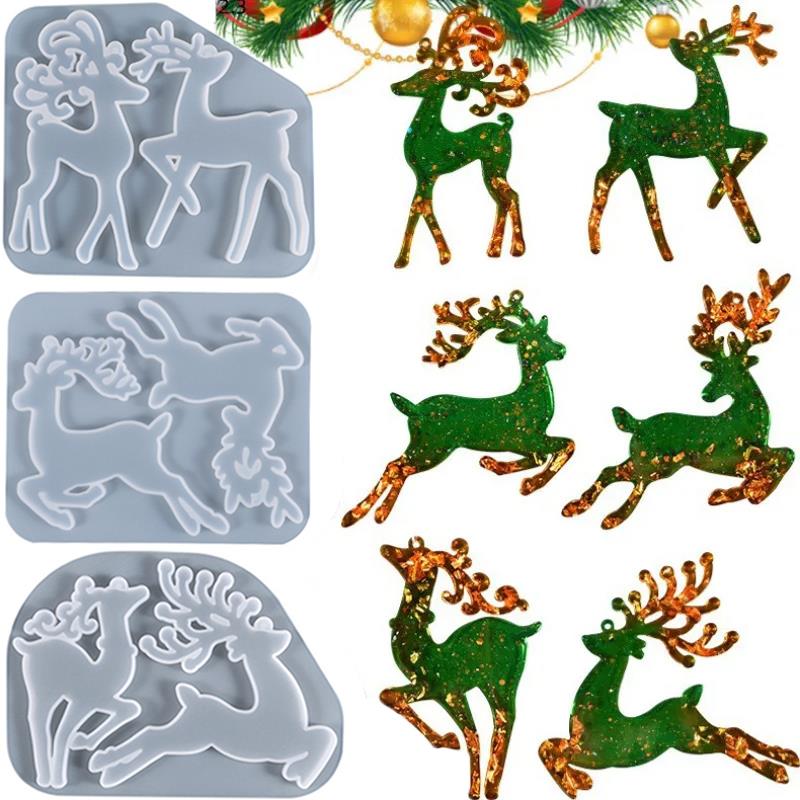 Jewelry Making Tools List - Weihnachten Elch Epoxidharz Form für Schlüsselanhänger