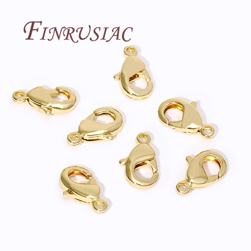 Jewelry Making Essentials - 18K vergoldete Karabinerverschlüsse für Armbänder, Federverschlüsse