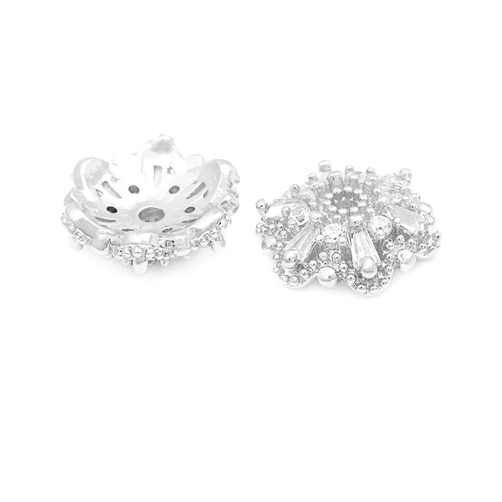 18K Goldfarbene Messing-Blumen – Bead Cap Flower Bewertung und Preis