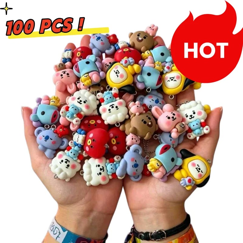 7 Stück BT21 Harz-Cartoon-Anhä – Jewelry Making Essentials Bewertung und Preis