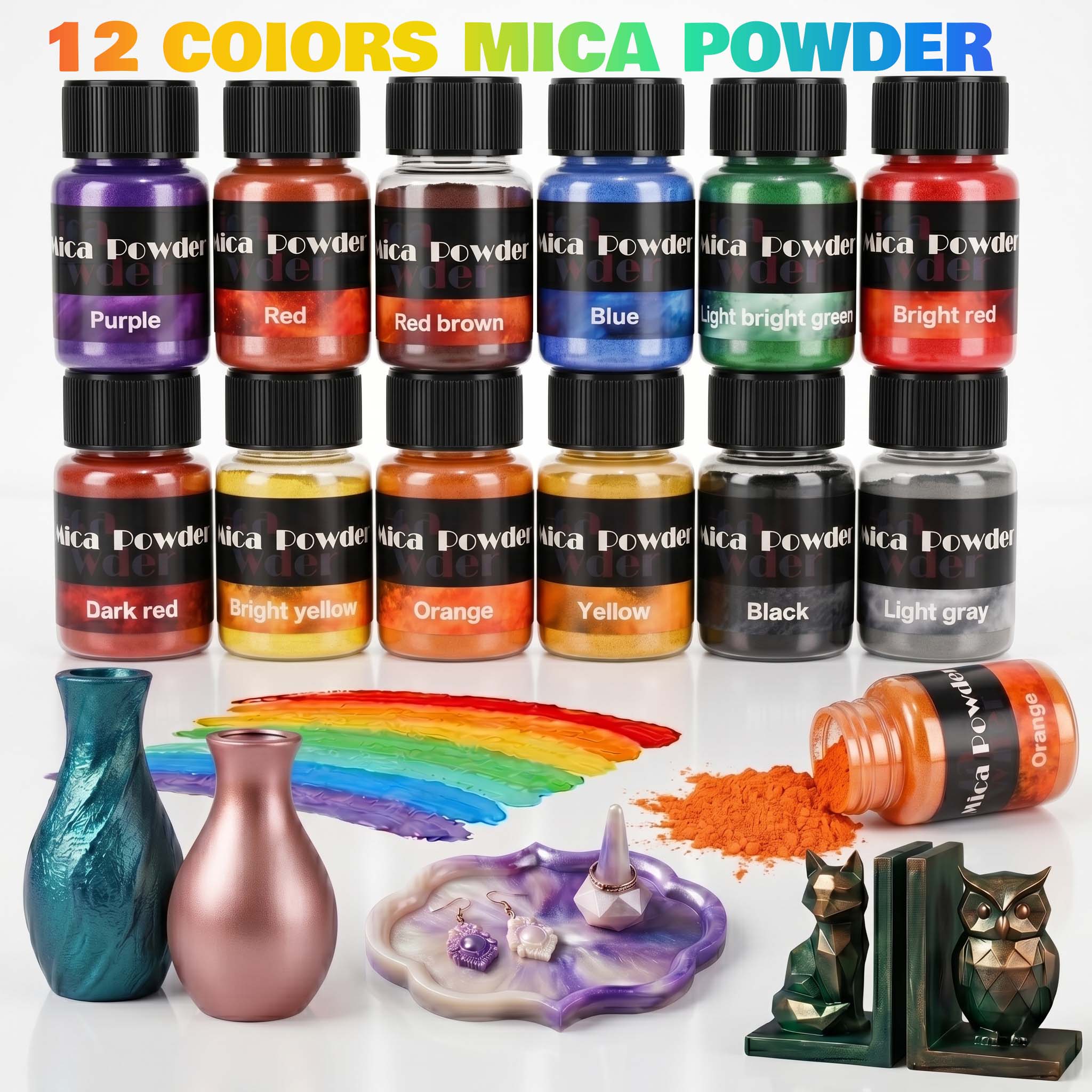 12-Farben Gips-Pigmentpulver F – Jewelry Making Tools List Bewertung und Preis