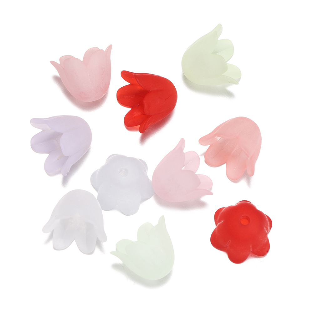 50 Stück 8,5x11mm Bunte Glocke – Bead Cap Flower Bewertung und Preis